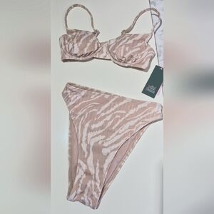 NWT Wild Fable Bikini High Waisted Bottoms XXS Top XS Bottoms